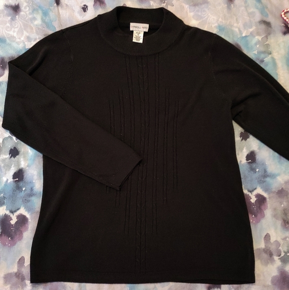 ๐๏ธ Carroll Reed Black Crew Neck Sweater - Picture 1 of 9